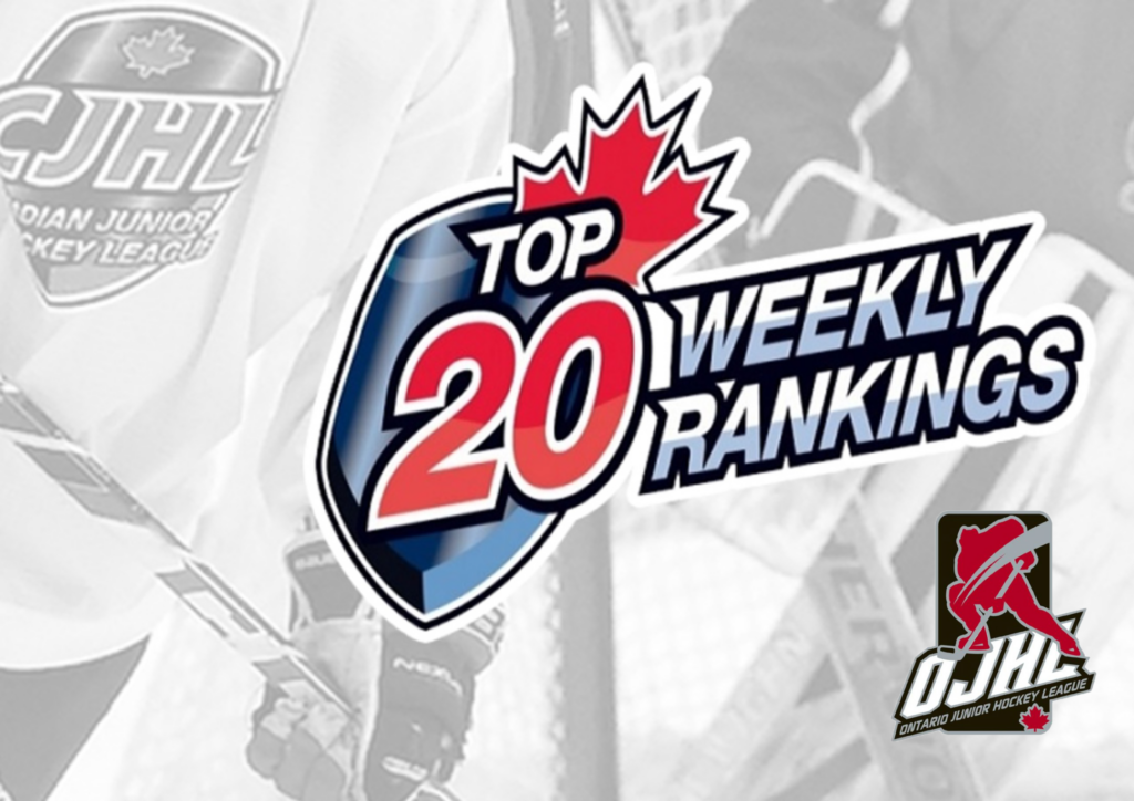 COLLINGWOOD, TRENTON, MILTON REMAIN TOP20 WORTHY IN THE CJHL Ontario