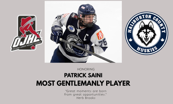 HALIBURTON COUNTY’S SAINI IS OJHL’S MOST GENTLEMANLY PLAYER FOR 2023-24 ...